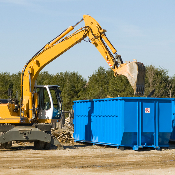 what are the rental fees for a residential dumpster in Irwin SC